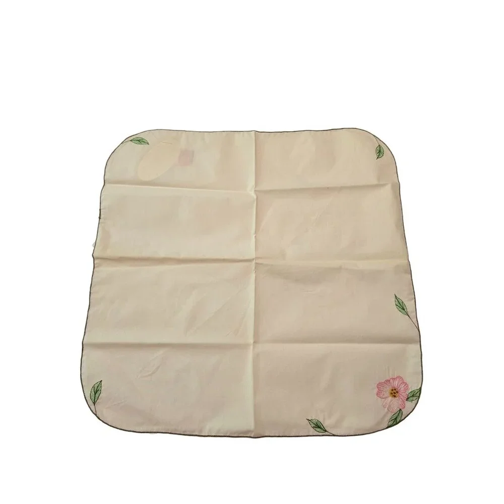 Vintage‎ B.M.  Jabara & Sons Embroidered Floral Napkins 6-Pack 16
